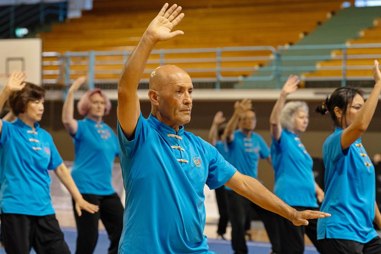 Taijiquan practitioners at the 1st Taijiquan Open Tournament in Auckland